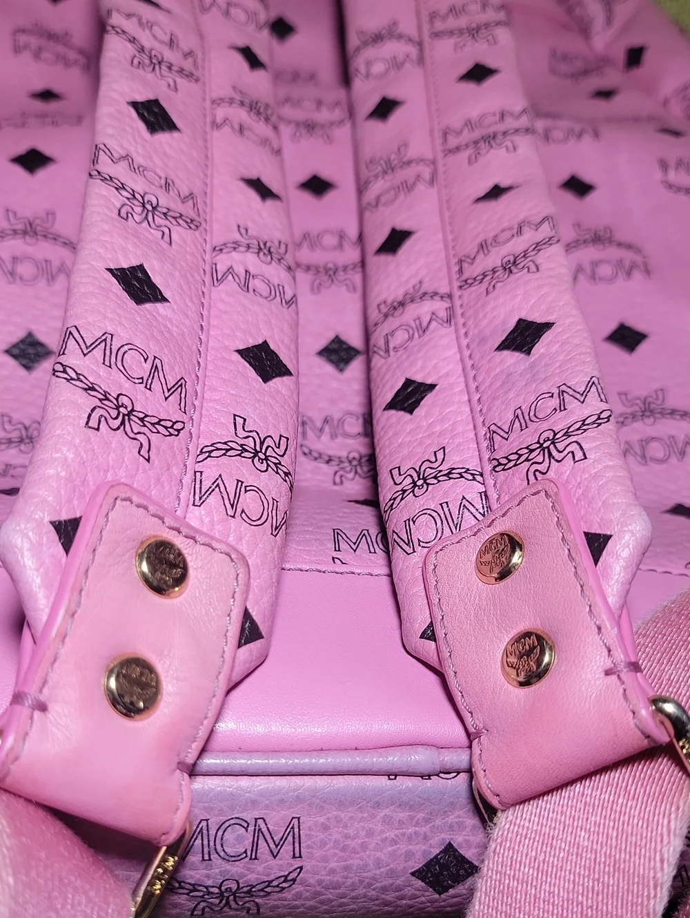 MCM Studdard  Pink Backpack